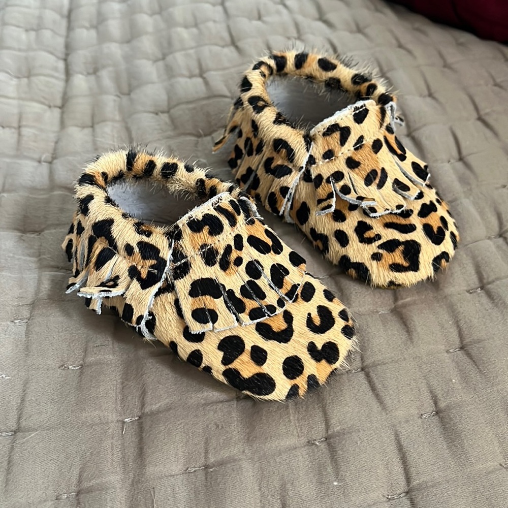 Baby Leopard Print Moccasins